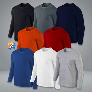 Camiseta con estampados coloridos de diferentes tamaños, camiseta en blanco con cuello redondo, camisetas para hombre - Product Image 2