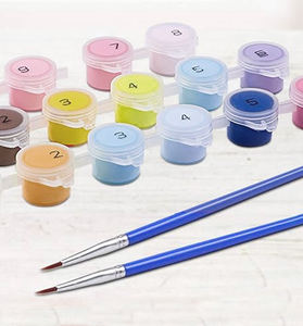 Kit <span class=keywords><strong>de</strong></span> papeterie artistique <span class=keywords><strong>de</strong></span> Noël personnalisé <span class=keywords><strong>pour</strong></span> débutants, ensemble <span class=keywords><strong>de</strong></span> <span class=keywords><strong>peinture</strong></span> par numéros à l'acrylique, <span class=keywords><strong>peinture</strong></span> à base d'eau non toxique, toile <span class=keywords><strong>de</strong></span> verre, papier - Product Image 3