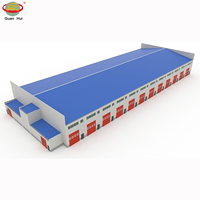 Hall préfabriqué structure en acier avec bureau