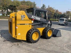 Сертифицированный колесный погрузчик XC760K мини 1-тонный гидравлический скользящий руль переносная дизельная Землеройная техника 1-летний двигатель подшипниковый насос - Product Image 6