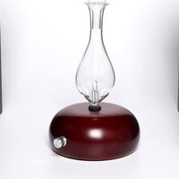 Diffuseur d'arômes en verre silencieux en bois massif en forme de vase, diffusion à froid, huile pure, ions négatifs, aromathérapie aux huiles essentielles