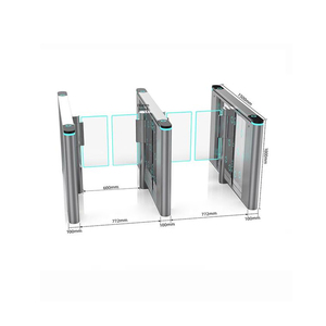Tốc độ nhanh Swing rào cản cửa quay với thẻ & <span class=keywords><strong>QR</strong></span> Mã kiểm soát truy cập thép không gỉ IP54 bảo vệ cho trung tâm mua sắm - Product Image 2