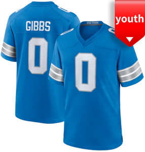 2025 nouveaux designs chemise de Football américain pour jeunes 0 # Gibbs broderie de haute qualité maillot de Football américain respirant séchage rapide - Product Image 3