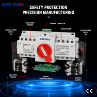 Commutateur de transfert automatique triphasé EPEPRO 100A 125A 4P EPM-C1, inverseur de source double alimentation pour alimentation de secours industrielle CE