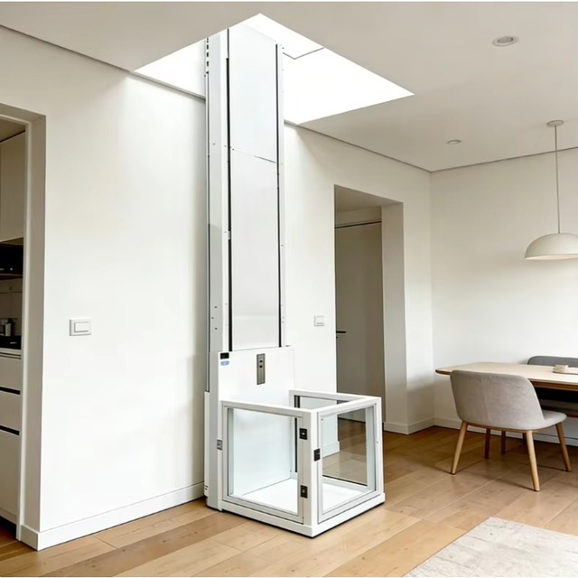 Home Hydraulic Elevator Small Lifting Platform for Villa Attic Two Three Storey Household Use