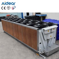 Refroidisseur industriel à air sec Aidear pour le refroidissement de l'huile des boîtes de vitesses d'éoliennes, système de rejet de chaleur à circuit fermé
