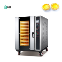 Nouvelle machine à cuire les biscuits à convection industrielle en acier inoxydable, gaz/électrique, 5/8/10 plateaux, four rotatif pour pain, biscuits, toasts