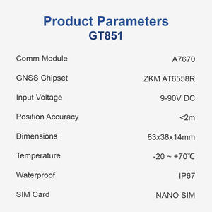 Large tension 9-90V 4G filaire GPS Tracker véhicule voiture <span class=keywords><strong>Moto</strong></span> Mini GPS dispositif de suivi précision positionnement - Product Image 2