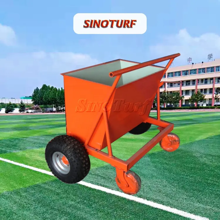 Rubber Granule And Sand Filling Machine For Sports Ground / Artificial Grass Manual Infill Machine