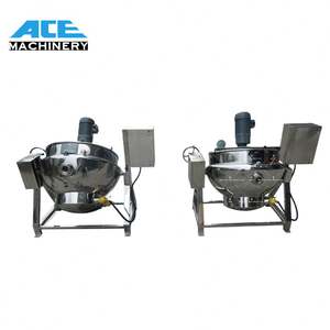 Pot à gaz 1000L mélangeur veste à gaz marmite bouilloire gainée bonbons sauce au sucre viande <span class=keywords><strong>soupe</strong></span> aux légumes marmite - Product Image 3