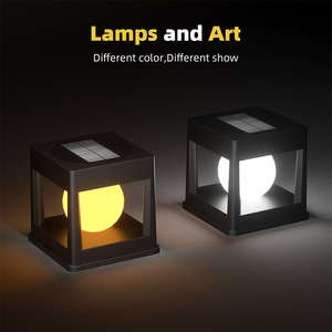 Luci Solari a Cubo LED Sferiche Moderne Minimaliste Impermeabili IP65 per Esterni, per Decorazione di Patio e Giardino - Product Image 5