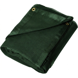 Voile d'ombrage en maille HDPE noire tissée 180 g/m² pour jardin, auvent extérieur personnalisé résistant aux UV - Product Image 3