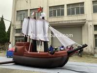 Modèle de bateau pirate gonflable géant Bateau pirate gonflable pour la publicité