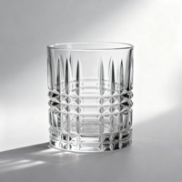 Verres à whisky en verre borosilicate sans plomb de 310 ml, forme diamant, personnalisables avec logo, vente en gros