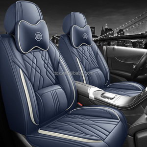 Coprisedili in Pelle Blu Scuro Eleganti con Supporto Lombare Fisso per Tutte le Stagioni per Opel Astra Corsa Mokka <span class=keywords><strong>Crossland</strong></span> - Product Image 2