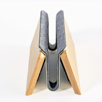Support vertical double en bois personnalisé de haute qualité LOMATO pour ordinateurs portables de gaming - Modèle multifonction durable et écologique