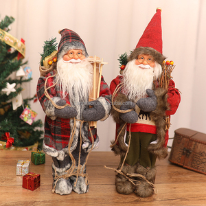 ถุงของขวัญซานตาคลอสแบบตั้ง30ซม. เครื่องประดับสกีอุปกรณ์ปาร์ตี้ขายส่งที่บ้านการแสดงวันหยุด - Product Image 6