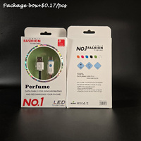 3 pieds USB 2.0 Tipo C LED téléphone portable charge rapide fil de transmission de données USB à C câbles cordon