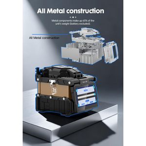 Empalmadora de Fibra Óptica Jilong 300T a Batería para Líneas Troncales, Alineación de Núcleo Totalmente Metálico con 6 Motores y Calentamiento 3D - Product Image 2