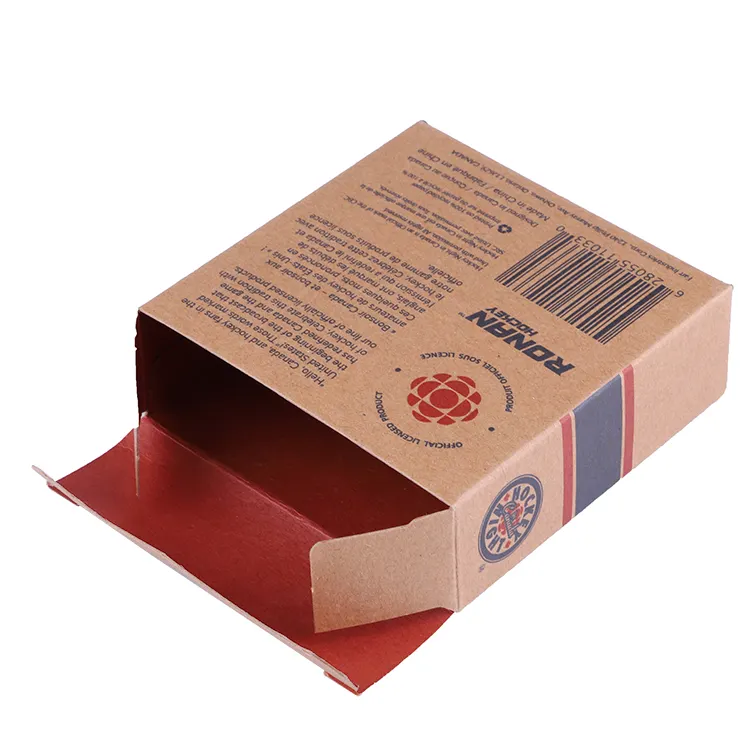 Scatola di carta gesso marrone carta kraft scatole di imballaggio personalizzato personalizzato per la spedizione in grado di visualizzare scatole scatole di carte da baseball scatola personalizzata
