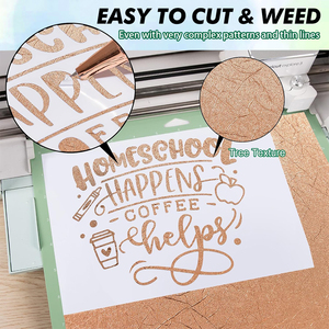 Rollo de vinilo de decoración publicitaria autoadhesivo con textura de lana de algodón dorado y plateado de cobre, 12 pulgadas * 35,4 pulgadas para plotter de corte - Product Image 5