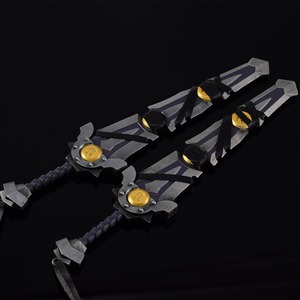 22cm 255g Mini giocattoli in lega <span class=keywords><strong>di</strong></span> zinco arma in metallo decorazione Warcraft spada a due mani l'ultima battaglia - Product Image 6