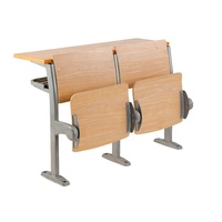 Salle de classe de conférence Offres Spéciales Bureau et chaise en bois Chaise d'auditorium pliante Chaises de théâtre de conférence