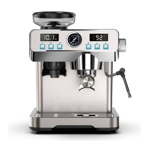 <span class=keywords><strong>Macchina</strong></span> per Espresso Professionale da 1360W <span class=keywords><strong>con</strong></span> Doppia Pompa e Doppia Caldaia, Pressione 20 Bar, Sistema di Macinatura Integrato - Product Image 3