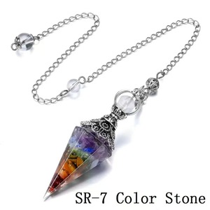 Péndulo de Adivinación Infantil de Alta Calidad Chapado en Oro, Colgante Hexagonal con Cristales y Diamantes de Imitación, Regalo Oculto - Product Image 5