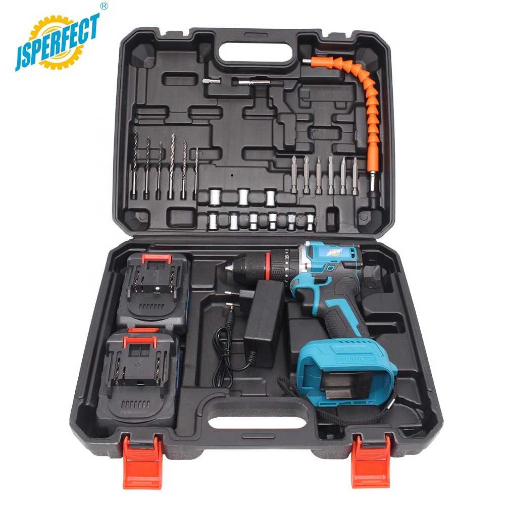 Hot Selling Cordless Impact Kit 21V Lithium Battery Keyless Brushless Motor Charge Drill Construction Factory Direct · image 6