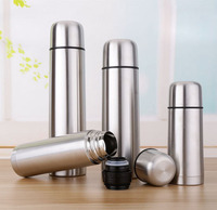 Botol Termos Vakum Isolasi Stainless Steel Ramah Lingkungan 500ml dengan Insulasi 12-24 Jam untuk Minuman Panas/Dingin