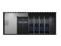 Centre de données préfabriqué en conteneur 20GP avec système de refroidissement par air, rack de serveur 42U, solution de centre de données personnalisée