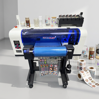 Vente chaude A3 Taille 2 En 1 Rouleau À Rouler Imprimante Uv Dtf Transfert D'emballage À Froid Pour Tasses A3 Machine D'impression Numérique Imprimante D'autocollants