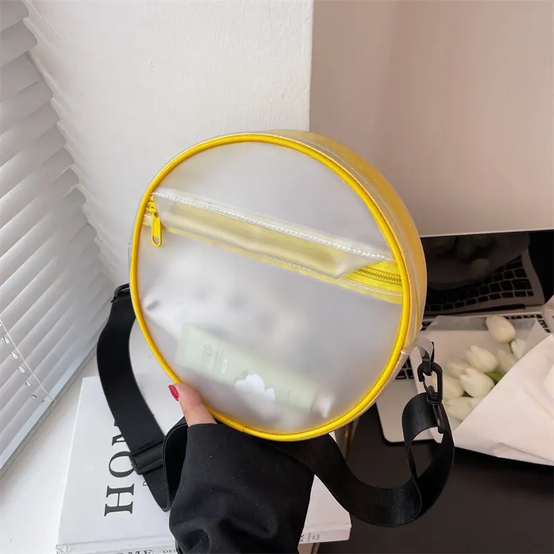 Fashion plastic pvc jelly handbag clear waterproof square mini chains crossbody pvc handbags for women 2022