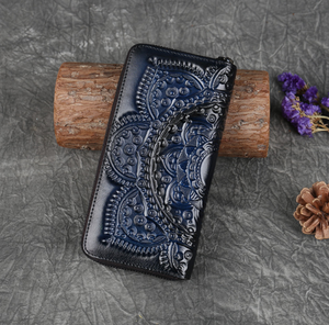 Vintage Women <strong>Wallet</strong> Women's Embossed Real <strong>Leather</strong> <strong>Wallet</strong> Handbag <strong>Leather</strong> Purse <strong>Wallet</strong> Women - Product Image 6
