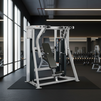 Machine de musculation professionnelle à prix d'usine, presse déclinante isolatérale, équipement de salle de sport, machine à charge par broche pour le dos et les épaules