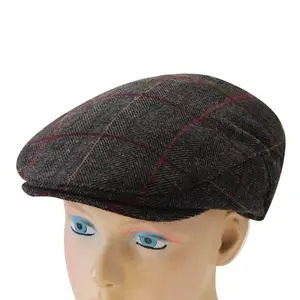 Maschenschürze Ivy-Mütze Großhandel Sommer-Schürze Newsboy-Mütze Streifen flache Vintage einfarbige Ivy-Hüte