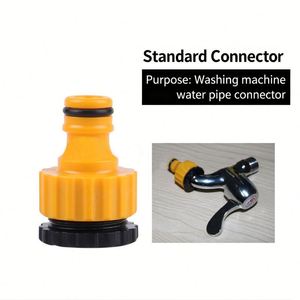 Adaptateur de robinet fileté 1/2 à 3/4, connecteur de raccord ABS pour machine à laver, lavage de voiture, raccord de tuyau d'eau - Product Image 4