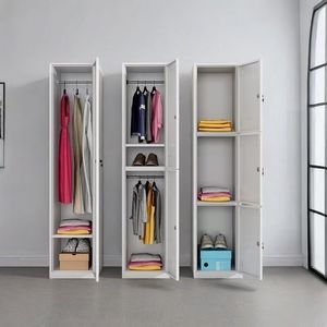 <span class=keywords><strong>ตู้</strong></span>เหล็กสองชั้น ประตูเดียว <span class=keywords><strong>ตู้</strong></span><span class=keywords><strong>เก็บ</strong></span>ของเหล็ก สำหรับโรงเรียน/หอพัก <span class=keywords><strong>ตู้</strong></span><span class=keywords><strong>เก็บ</strong></span>ของในบ้าน <span class=keywords><strong>ตู้</strong></span>เสื้อผ้าช่องแคบ ชั้น<span class=keywords><strong>ว</strong></span>างรองเท้า - Product Image 4