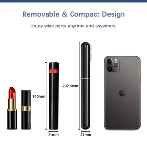 Air <b>Pump</b> <b>Wine</b> Bottle Opener Safe Portable Stainless Steel Pin Cork Remover Air Pressure Corkscrew Kitchen Tools Bar Accessories - Product Image 3