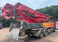 Bomba de Concreto Usada Sany Serie S de 66m con Chasis Autopropulsado 8x4, 55000kg, 2023, Camión Bomba de Concreto Usado SYM5541THBF 600S en Venta