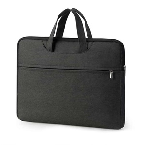 Laptop <b>Tote</b> <b>Bag</b> <b>Black</b> Polyester 15.6 Inch Handle Closure Waterproof Business Travel Case - Product Image 1