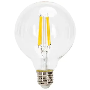 หลอดไฟ LED G95 E27 10W, ไส้หลอดใส, ประหยัดพลังงานและตกแต่งได้, เหมาะสำหรับแสงสว่างในบรรยากาศและสร้างสรรค์แสงสี - Product Image 1