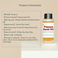 Meilleurs prix Huile de graines de papaye en vrac de haute pureté SFE CO2 Extrait de papaye