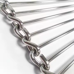 304/316 dondurulmuş gıda makinesi esnek çubuk konveyör paslanmaz çelik kemer Metal örgü çelik esnek Spiral çubuk  kemer - Product Image 1