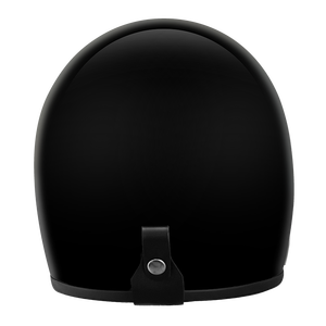 グラスファイバー製レトロフルフェイスヘルメット - 3C&DOT認証済み、ブラック - Product Image 5