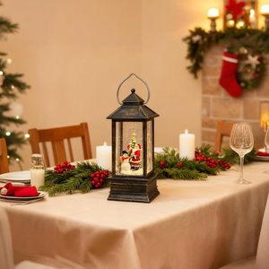 Lanterne de Noël à LED, lanterne décorative d'extérieur, petite lanterne, lampe, porte-bougie en plastique pour fête en plein air - Product Image 2