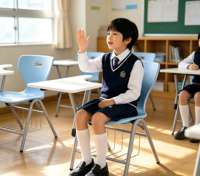 Chaise d'étudiant en plastique confortable avec cadre métallique, chaise d'école moderne légère pour salle de formation avec tablette d'écriture
