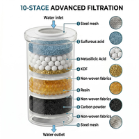 Nouveau Distributeur d'Eau Domestique en Verre Sans Plastique 8L/2,25 Gallons avec Filtre à Gravité et Base en Bambou 2026