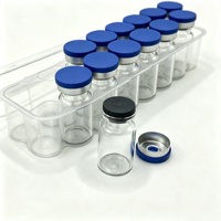 Bouteilles transparentes les plus vendues, flacons en verre transparent pour poudre, petits emballages en verre vides, bouteille en verre transparente
